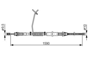 Kabel, parkeringsbremse