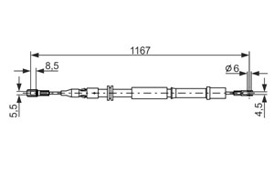 Kabel, parkeringsbremse