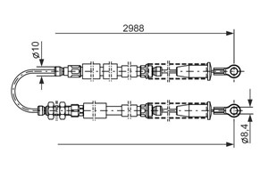 Kabel, parkeringsbremse