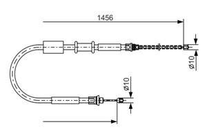 Kabel, parkeringsbremse