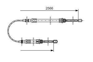 Kabel, parkeringsbremse