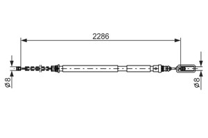 Kabel, parkeringsbremse