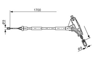 Kabel, parkeringsbremse