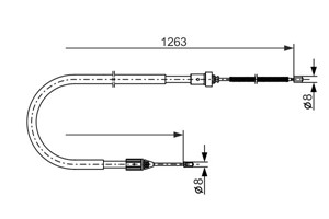 Kabel, parkeringsbremse