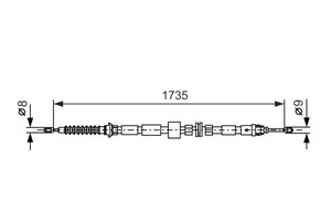 Kabel, parkeringsbremse