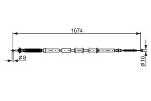 Kabel, parkeringsbremse