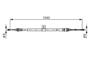 Kabel, parkeringsbremse