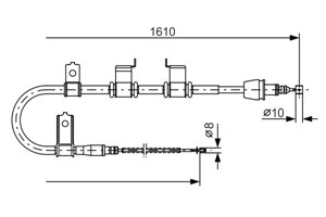 Kabel, parkeringsbremse