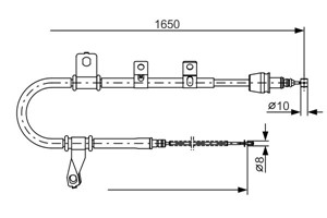 Kabel, parkeringsbremse