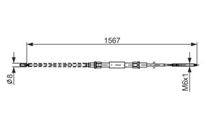 Kabel, parkeringsbremse