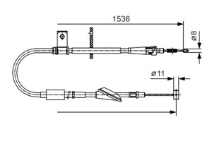 Kabel, parkeringsbremse