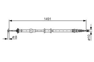 Kabel, parkeringsbremse