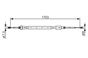 Kabel, parkeringsbremse