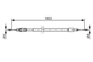 Kabel, parkeringsbremse