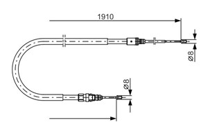 Kabel, parkeringsbremse