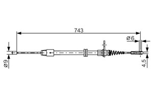 Kabel, parkeringsbremse