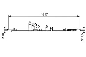 Kabel, parkeringsbremse