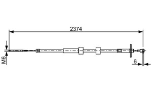 Kabel, parkeringsbremse