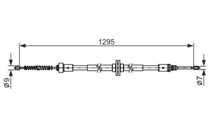 Kabel, parkeringsbremse