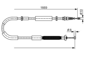 Kabel, parkeringsbremse