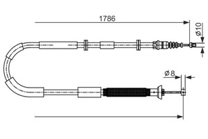 Kabel, parkeringsbremse