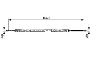 Kabel, parkeringsbremse