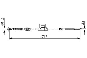 Kabel, parkeringsbremse