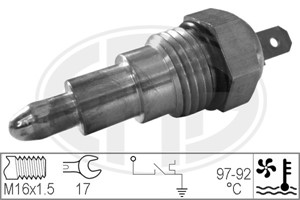 Temperaturbryter, radiator ventilator