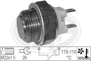 Temperaturbryter, radiator ventilator