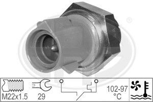 Temperaturbryter, radiator ventilator