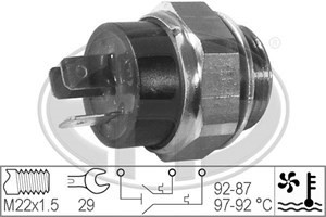 Temperaturbryter, radiator ventilator