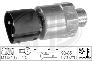 Temperaturbryter, radiator ventilator