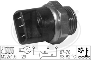 Temperaturbryter, radiator ventilator