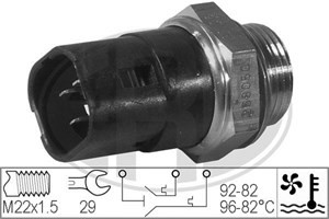 Temperaturbryter, radiator ventilator