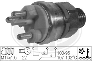 Temperaturbryter, radiator ventilator