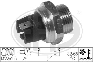 Temperaturbryter, radiator ventilator