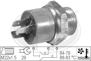 Temperaturbryter, radiator ventilator