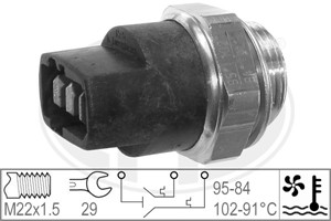 Temperaturbryter, radiator ventilator