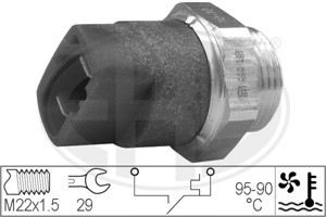 Temperaturbryter, radiator ventilator