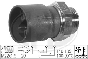 Temperaturbryter, radiator ventilator