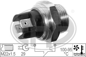 Temperaturbryter, radiator ventilator