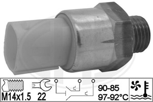 Temperaturbryter, radiator ventilator