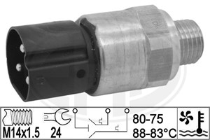 Temperaturbryter, radiator ventilator