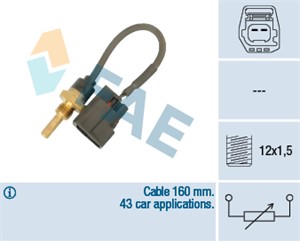 Sensor, sylindertopp temperatur