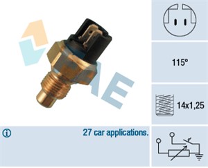 Kylvätsketemperatur-sensor renault 21 21 kombi 21 sedan 21 skåp / kombi 25 master buss i master flak/chassi i master skåp i 477