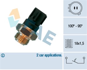 Temperaturbryter, radiator ventilator