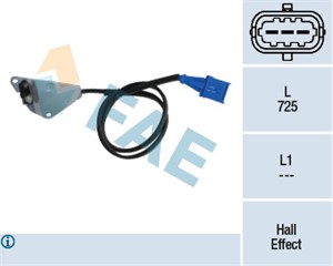 Sensor, kamakselposisjon