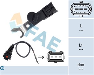 Sensor, kamakselposisjon