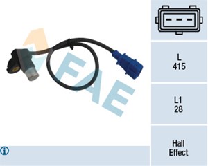 Sensor, kamakselposisjon