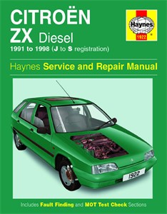 Haynes Reparasjonsh&#229;ndbok, Citro&#235;n Zx Diesel, Universal